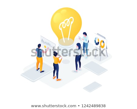 Сток-фото: Successful Business Idea Vector Illustration