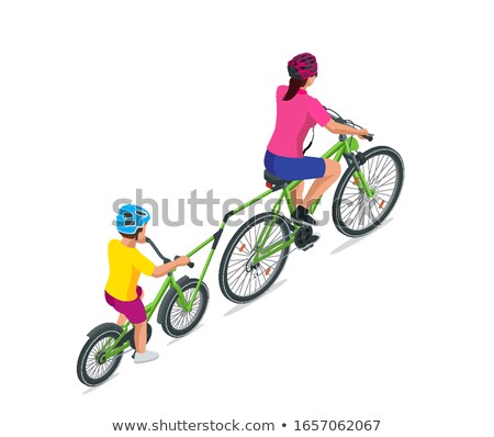 Stok fotoğraf: Trailer Cycle Bicycle Attachment Co Pilot Bicycle