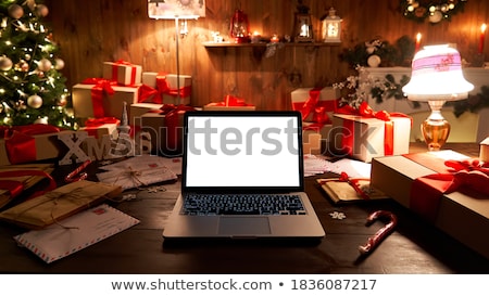 Stock photo: Promoting Website On Laptop In Modern Workplace Background