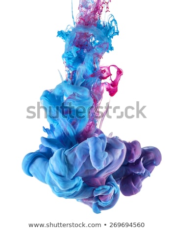 Zdjęcia stock: Color Drop Underwater Creating A Silk Drapery