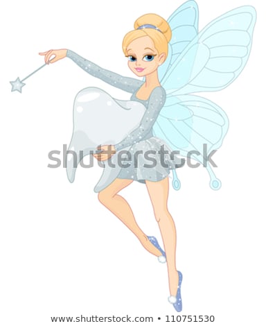 Stock foto: Tooth Fairy Magic Wand Isolated Vector Illustration