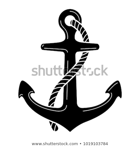 Stockfoto: Sea Anchor With Chain Icon