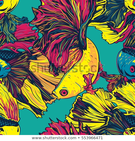 Stock foto: Bullying Aggression Seamless Pattern Vector