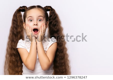 Stock photo: Astonished Young Girl