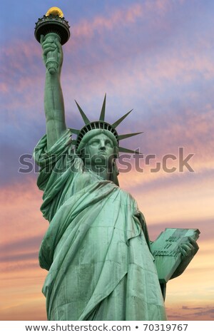 ストックフォト: Statue Of Liberty Under A Vivid Sky