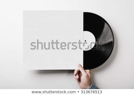 Stock fotó: Vinyl Record With Blank Cover