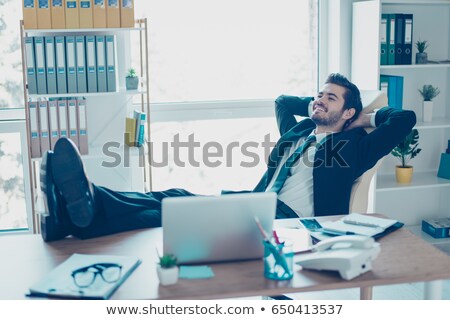 Stock foto: Carefree Businessman