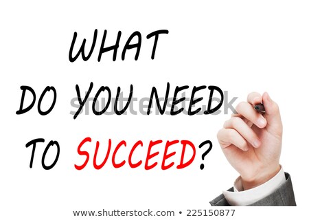 Zdjęcia stock: What Do We Need To Succeed - Business Concept