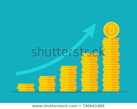 Stock photo: Stacked Bitcoin Columns