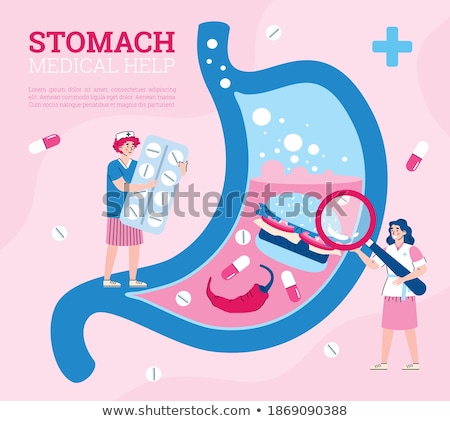 Foto stock: Indigestion And Poor Health