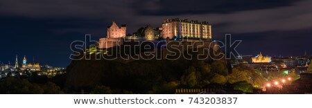 Zdjęcia stock: Indows · zamku · w · Edynburgu · w · nocy