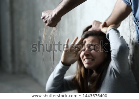 Foto stock: Young Woman Being A Domestic Violence Victim