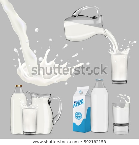 Stock fotó: Jug Of Milk On The Wooden Background