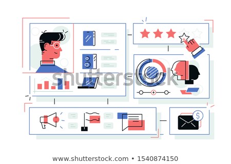 Stockfoto: Online Store Sales Statistics Infograhics