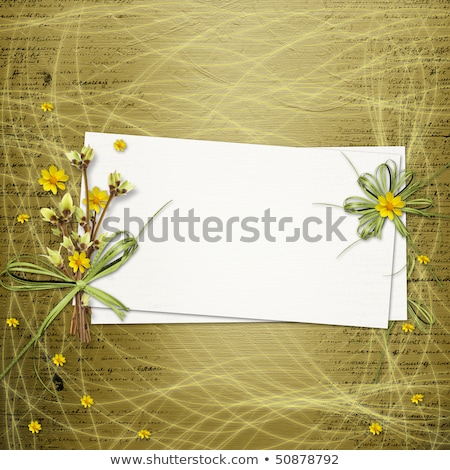 Zdjęcia stock: Card For Invitation Or Congratulation With Frames And Bunch Of O