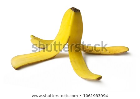 Stock photo: Banana Peel Fruit Peel Isolated Over White