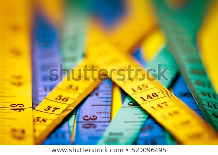 Foto stock: Extreme Close Up Of Measuring Tape