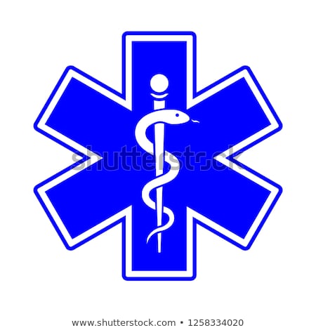 Stock photo: Star Of Life Rod Of Asclepius Illustration