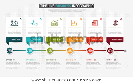 Stok fotoğraf: Infographic Timeline Report Template