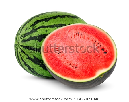 ストックフォト: Half Of Watermelon Isolated On The White Background