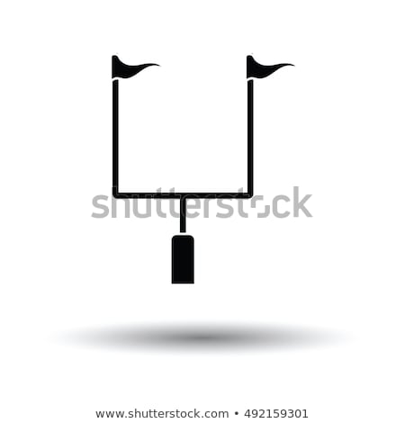 Foto stock: American Football Goal Post Icon