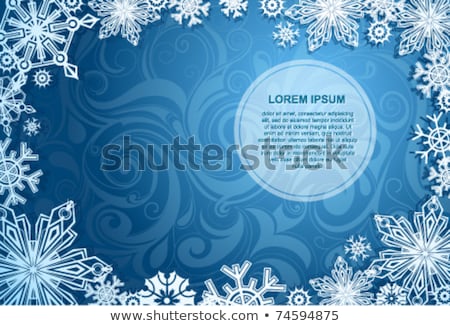 Stok fotoğraf: Abstract Winter Background With Copy Space Eps 10