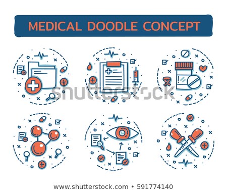Stockfoto: Professional Networking Concept With Doodle Design Icons