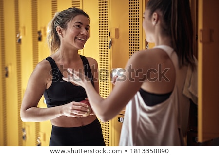 Stockfoto: Women In A Locker Room