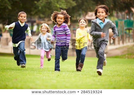 Stock photo: Children Runs