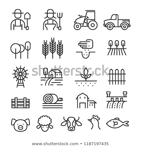 Zdjęcia stock: Farm Symbols Set