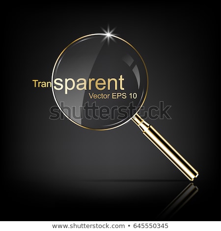 ストックフォト: Golden Magnifying Glass