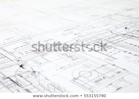 ストックフォト: Sketch Plan For Construction