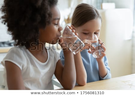 Stock foto: Siblings In The Water