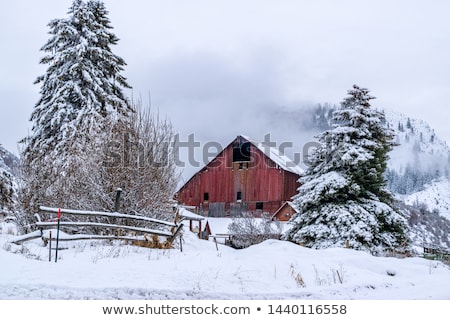 [[stock_photo]]: Mountain Farm At Winter