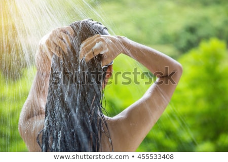 ストックフォト: Woman In Shower Washing Hair