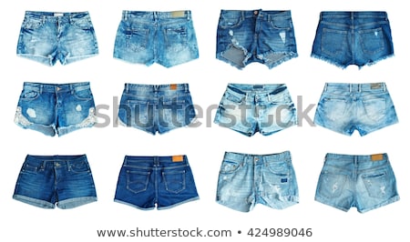 Foto stock: Closeup Female Blue Short