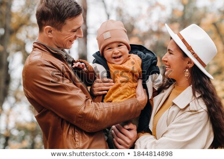 Stok fotoğraf: Mother With Baby In The Park