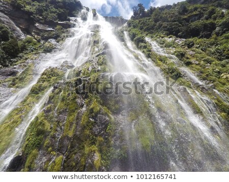 Zdjęcia stock: Waterfall At Doubtful Sound