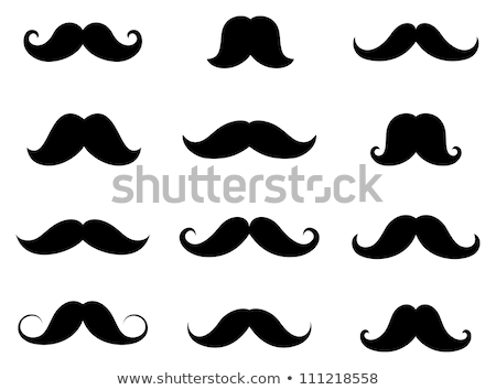Stok fotoğraf: Set Of Mustache Icons