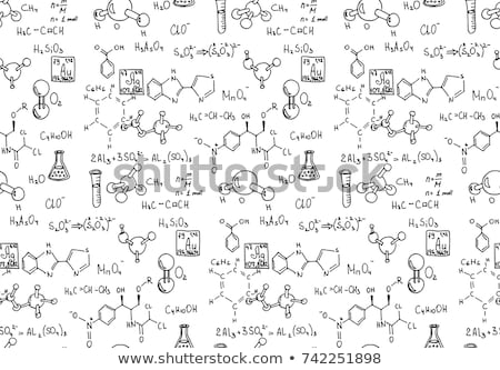 Stock foto: Board Chemical Formula