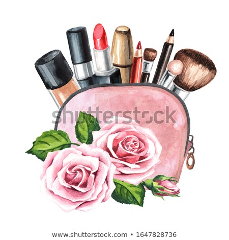 Stockfoto: Beautiful Watercolor Lipstick