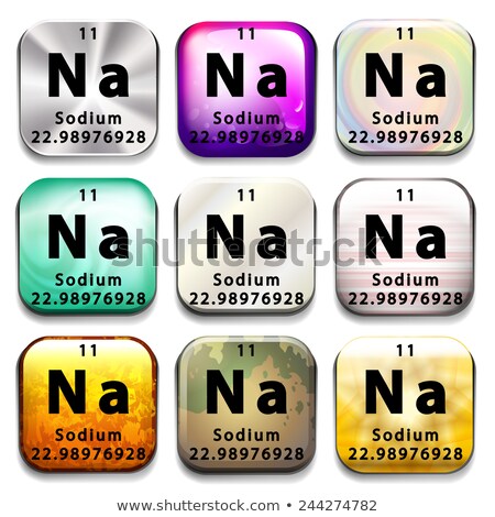 [[stock_photo]]: A Button Showing The Element Sodium