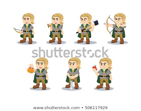 Foto stock: Archery Arrows In Brown Bag