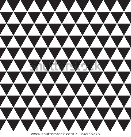 Stock foto: Vector Seamless Black And White Mosaic Lattice Pattern