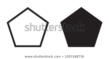 Stock fotó: Pentagon Shaped Abstract Icon