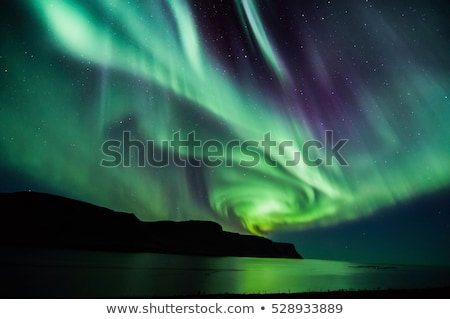 Foto stock: The Northern Light Aurora Borealis Iceland