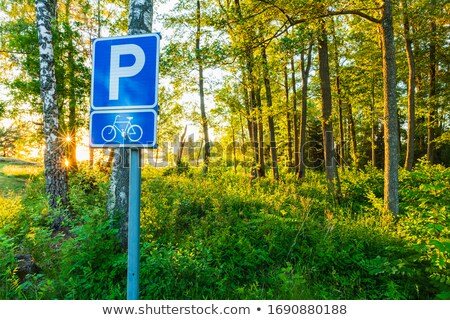 Foto stock: Inal · de · bicicleta · e · paisagem