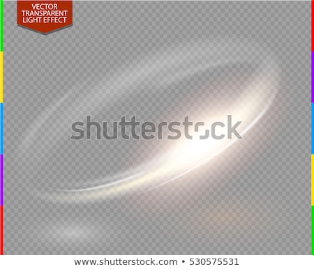 Stok fotoğraf: Circular Golden Light Effect Transparent Background