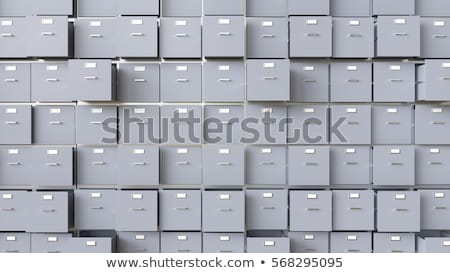 Foto stock: Opened Filing Cabinet 3d Rendering