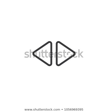 Zdjęcia stock: 2 Side Arrow Icon Isolated Perfect Pixel With Flat Style In White Background For Ui App Web Site